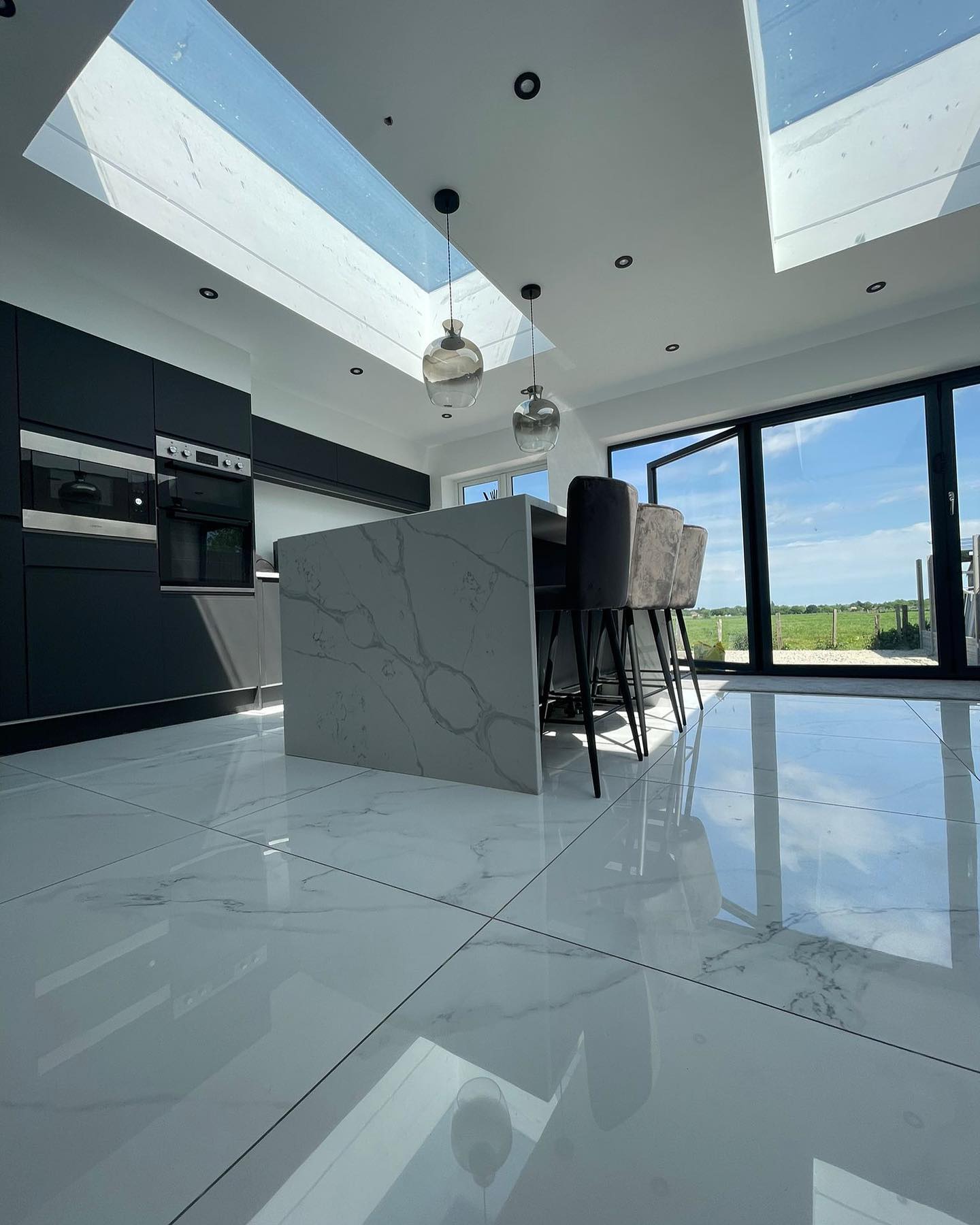 Open-plan dining room