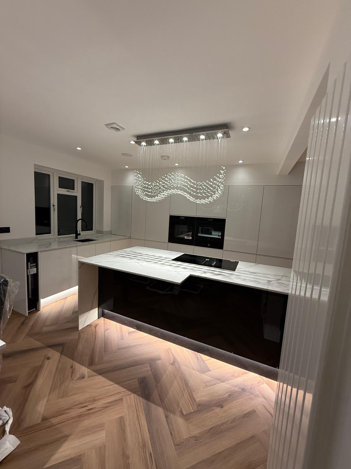Modern rear extension with bi-folds